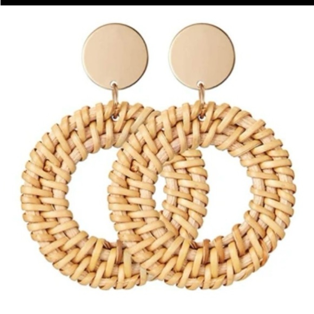 Rattan earrings